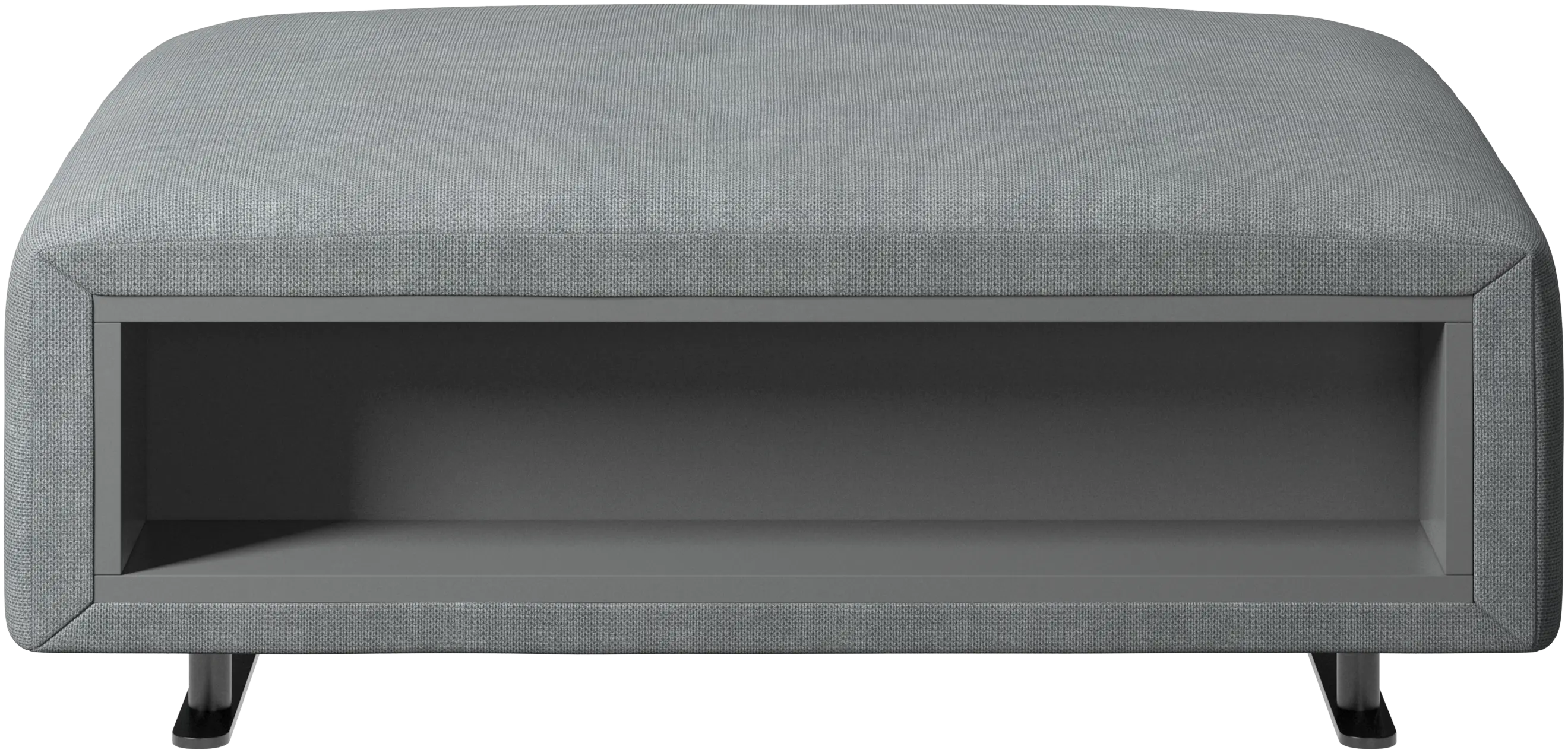 Hampton pouf with storage left and right sides